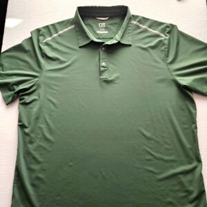 Cutter & Buck Dry‎ Tec 50 UPF+ Green Polo Shirt. Size XL